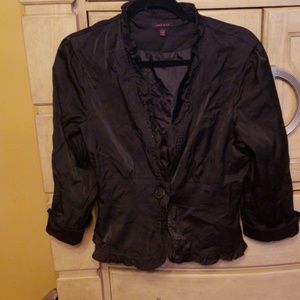 Shiny Black jacket by Last kiss